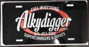 Alkydigger's Fuel Injection- Superchargers License Plate